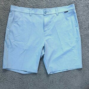Travis Mathew Golf Chino Stretch Shorts Blue - Sz. 40 Men's Excellent Condition